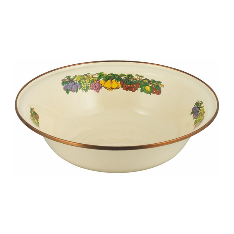 Glazuur roestvrijstalen ronde randwasbassin