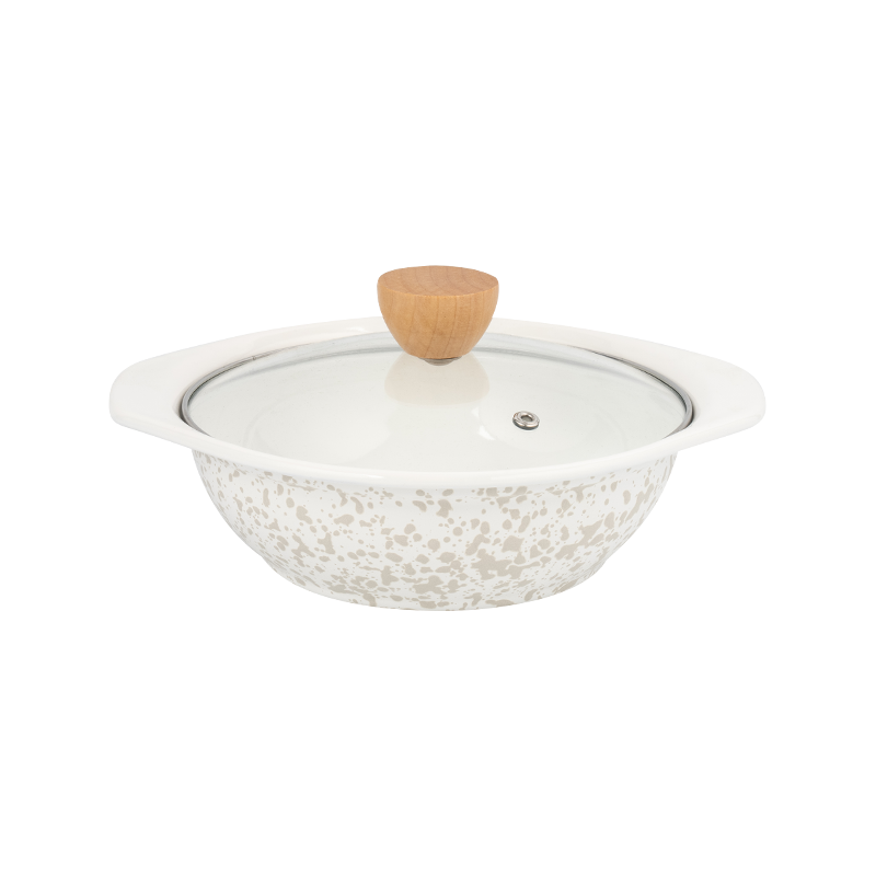 Glazuur V-vormige pot