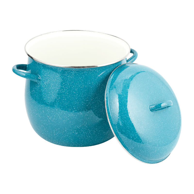 26 cm email verhoogde stockpot