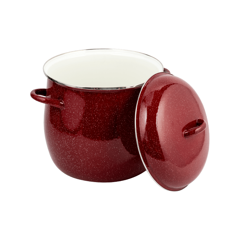 26 cm email verhoogde stockpot