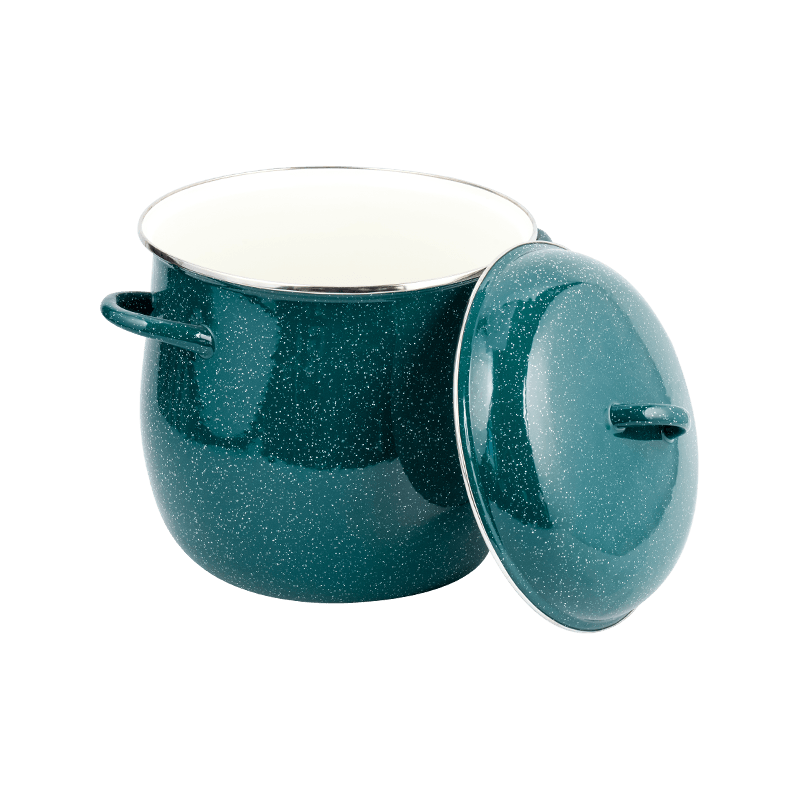 26 cm email verhoogde stockpot