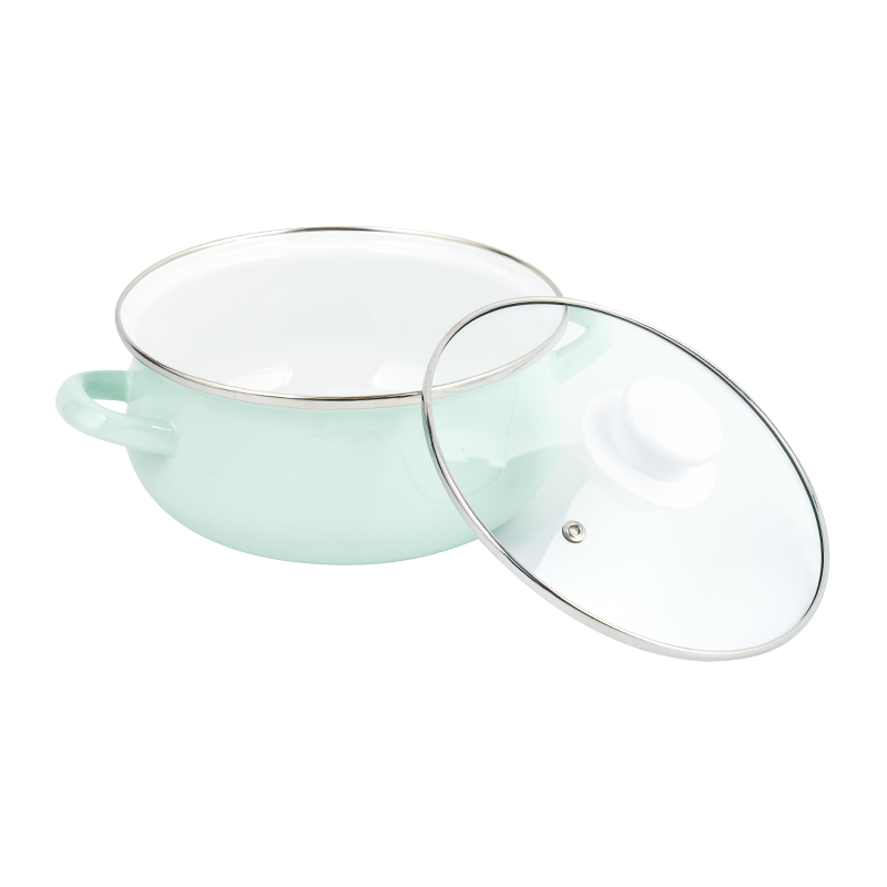 673d-5 kleurgedrukte glazuur stockpot