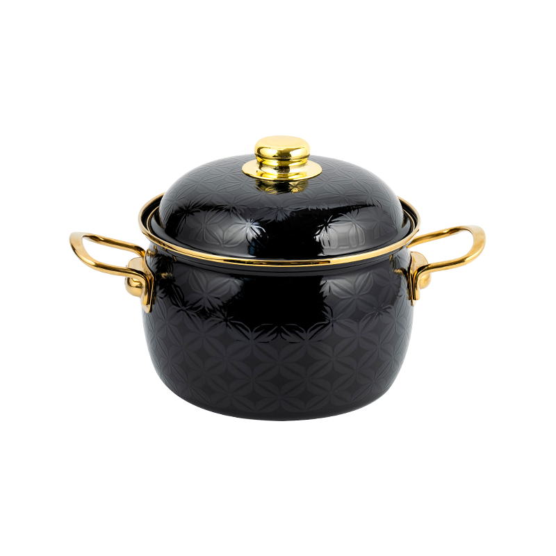 810d emaille platte bottom stockpot