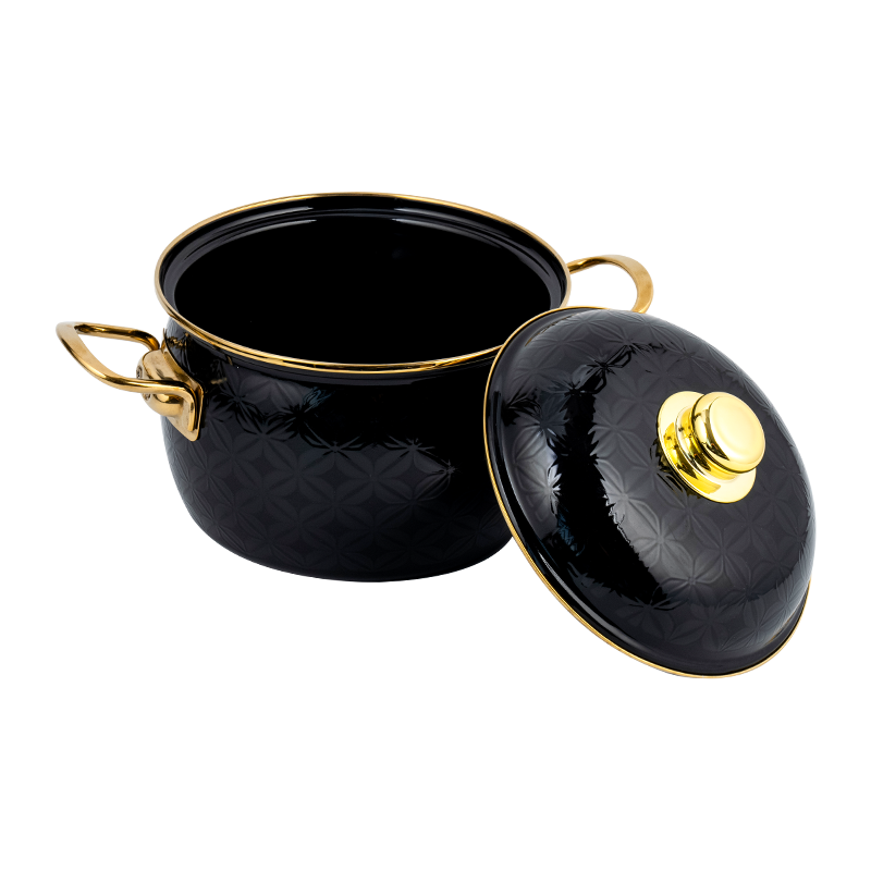 810d emaille platte bottom stockpot