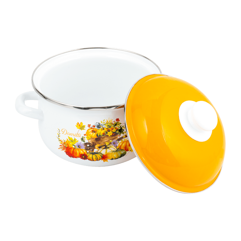 806D-5 roestvrijstalen ronde rand stockpot sudderen glazuurpot