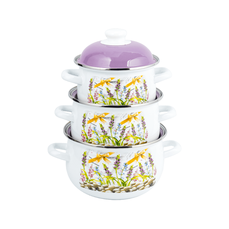 806D-5 roestvrijstalen ronde rand stockpot sudderen glazuurpot