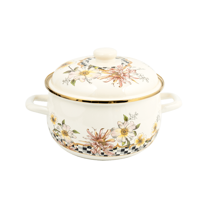 806D-5 roestvrijstalen ronde rand stockpot sudderen glazuurpot