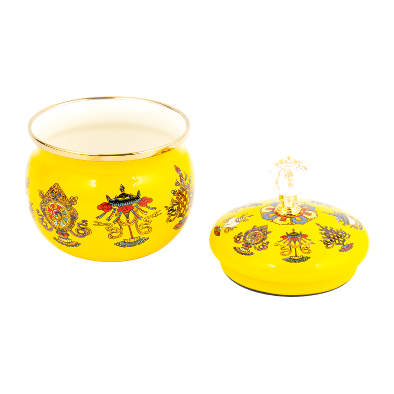 9 cm email Sugar Jar