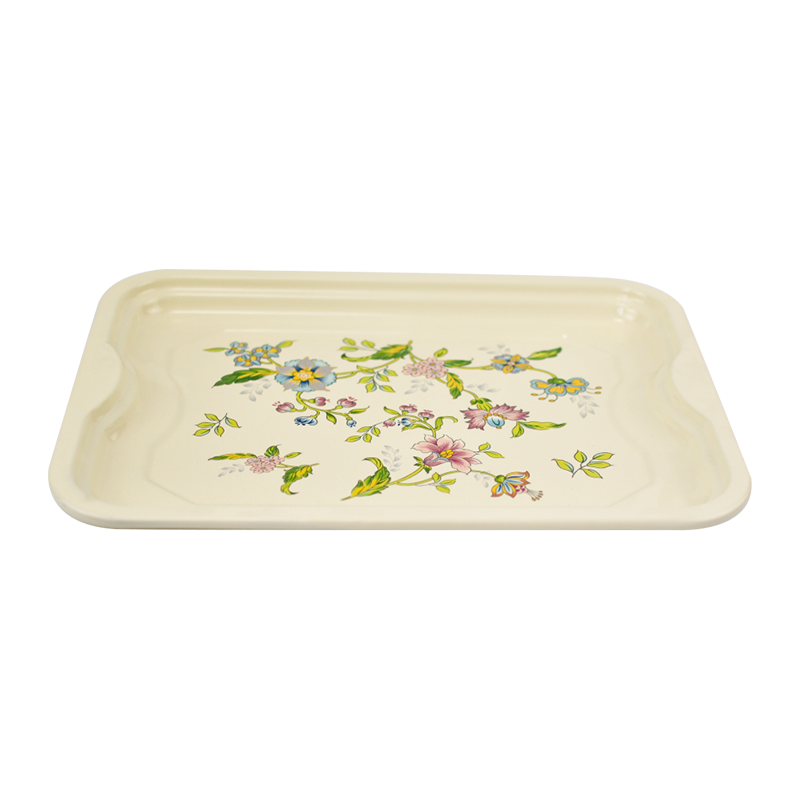 Emaille uitlopende randvierkantplaat